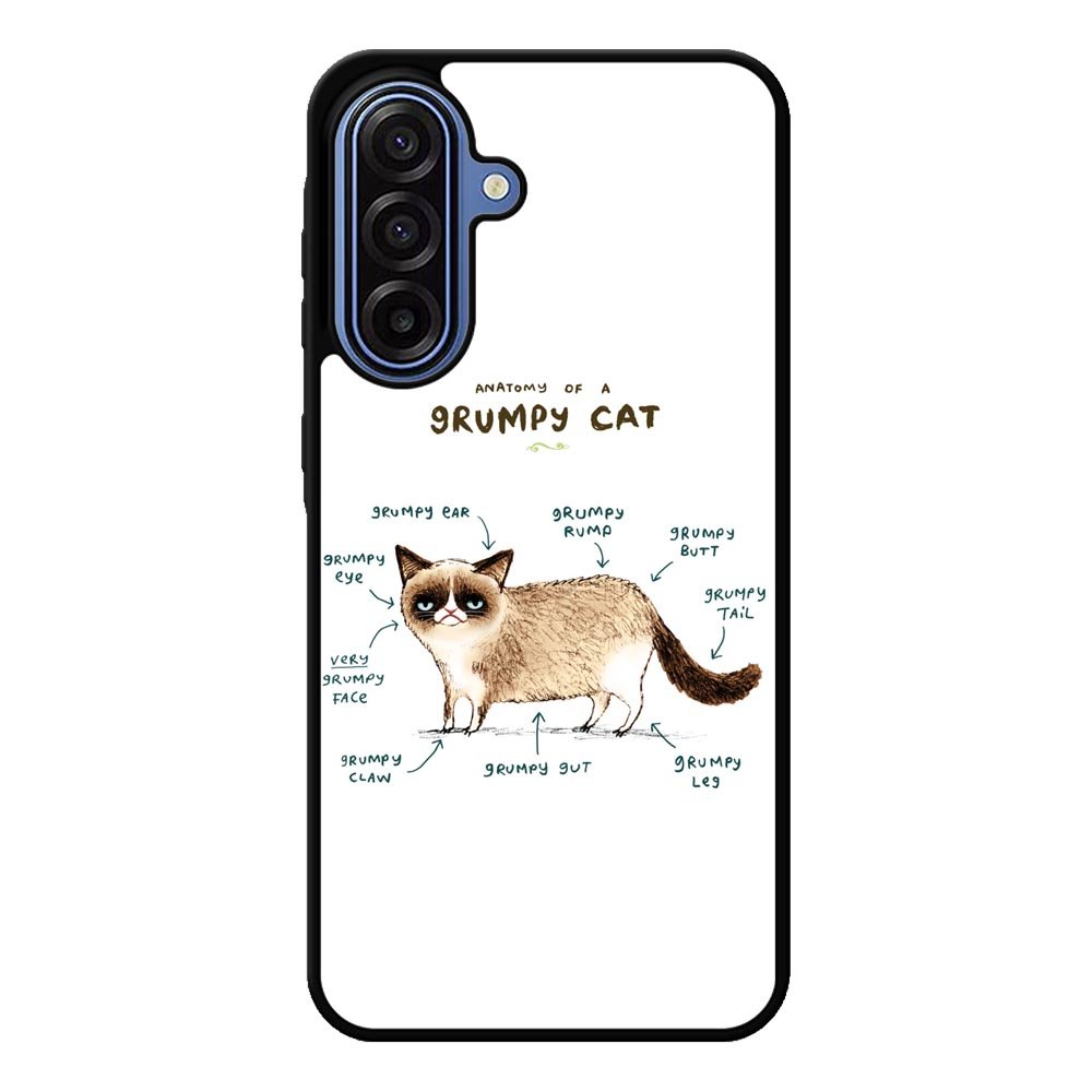 Anatomy Of A Grumpy Kitty X5744 Samsung Galaxy A17 Case