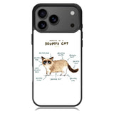 Anatomy Of A Grumpy Kitty X5744 iPhone 17 Pro Case