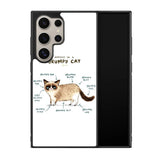 Anatomy Of A Grumpy Kitty X5744 Samsung Galaxy S24 Ultra 5G Case