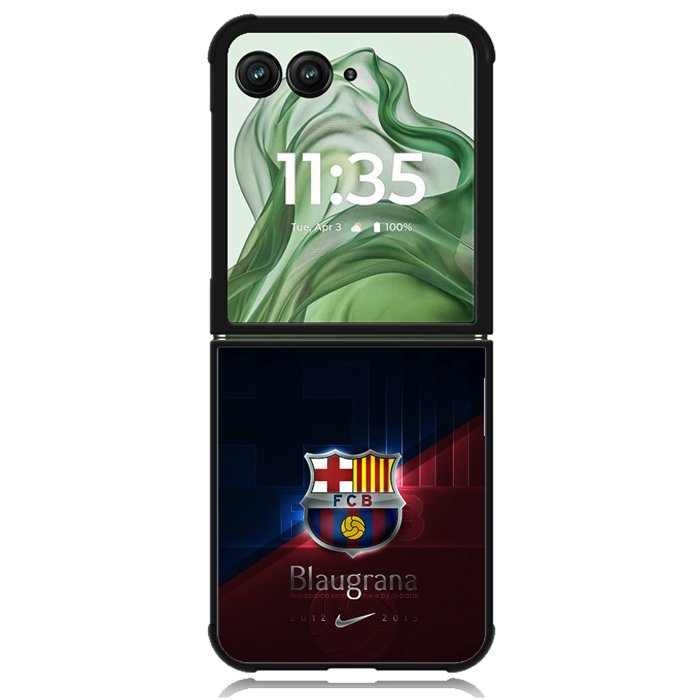 Barcelona Logo X5745 Motorola Moto Razr+ Plus 2024/2025 Case, Motorola Razr 50 Ultra/50s Ultra Case