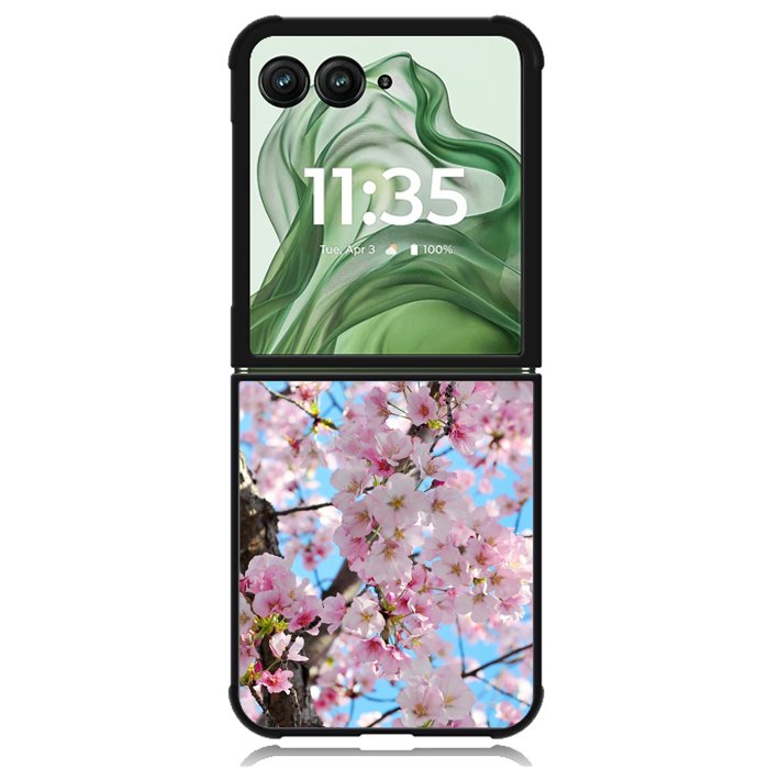 Cherry Blossoms X5732 Motorola Moto Razr+ Plus 2024/2025 Case, Motorola Razr 50 Ultra/50s Ultra Case