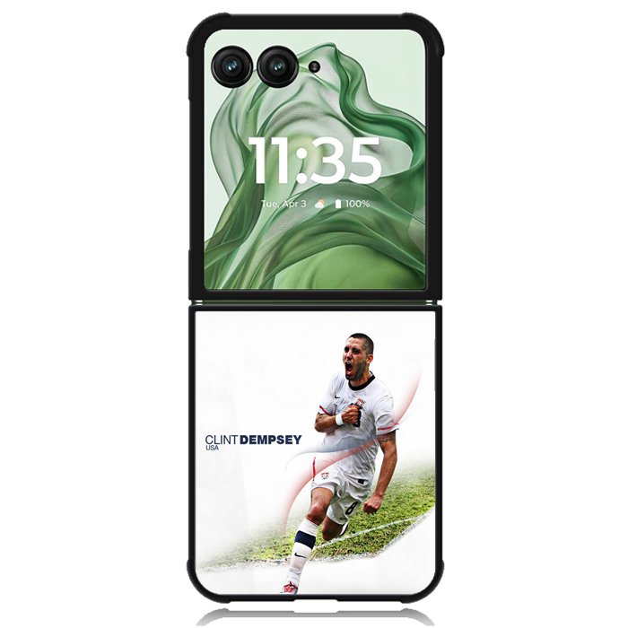 Clint Dempsey USA X5759 Motorola Moto Razr+ Plus 2024/2025 Case, Motorola Razr 50 Ultra/50s Ultra Case