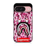 Shark Face Pink Camo Case Google Pixel 9 BC0550
