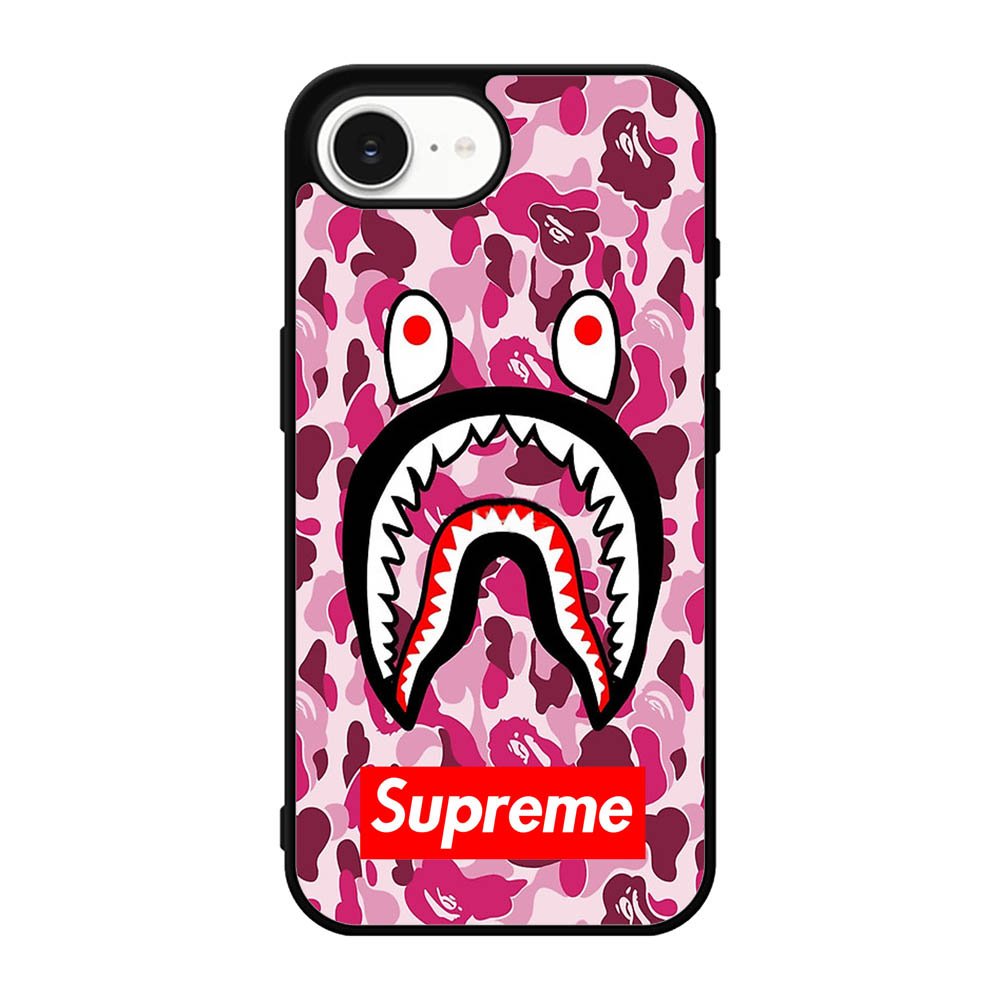 Shark Face Pink Camo iPhone 17e Case BC0550