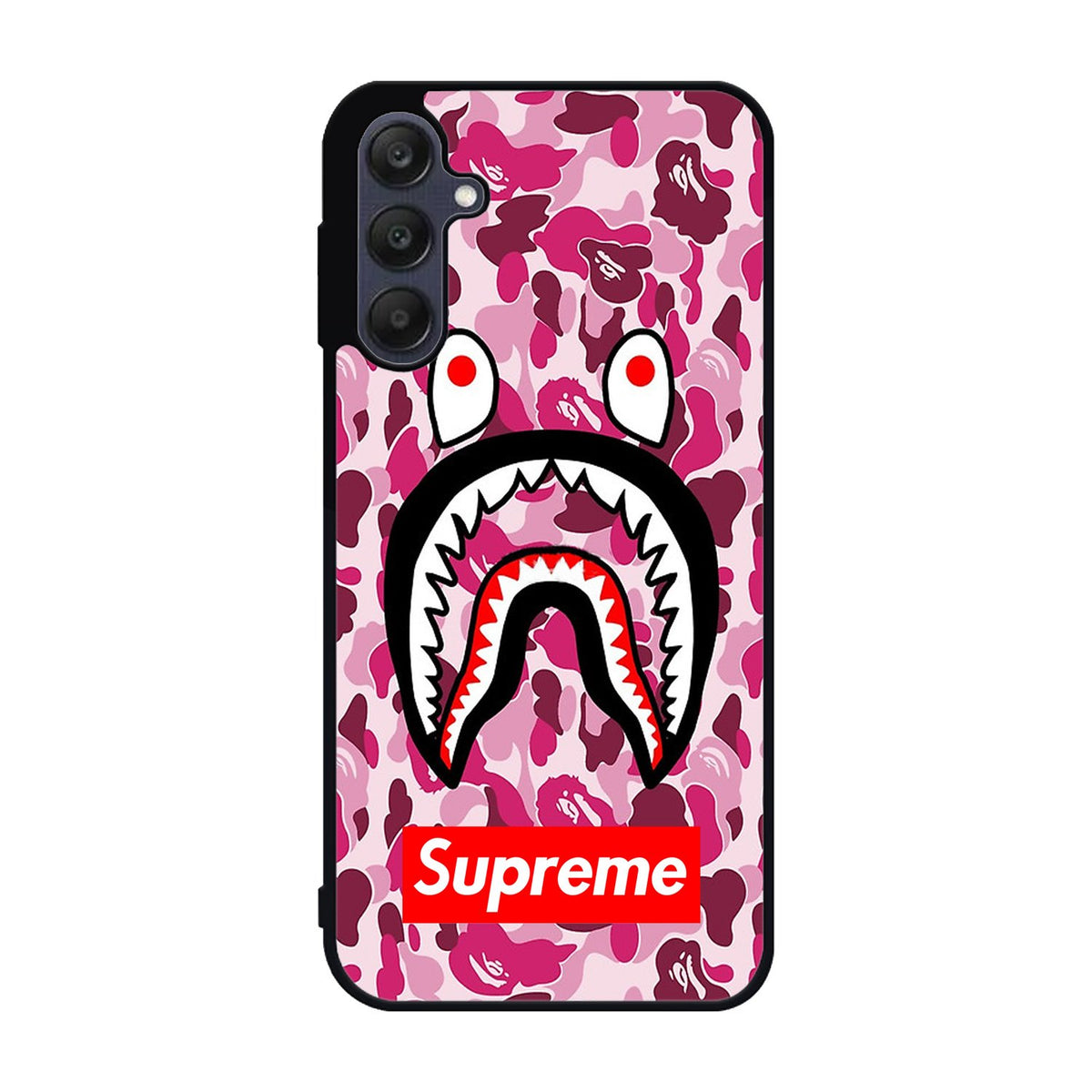 Shark Face Pink Camo Samsung Galaxy A25 5G Case BC0550