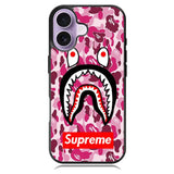 Shark Face Pink Camo iPhone 17 Case BC0550
