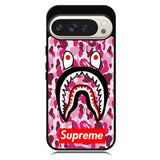 Shark Face Pink Camo Google Pixel 10 | Google Pixel 10 Pro Case BC0550