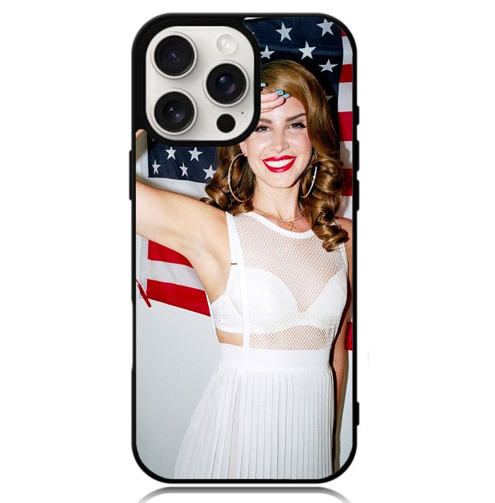 Lana Del Rey American Flag Case iPhone 16 Pro Max BC0539