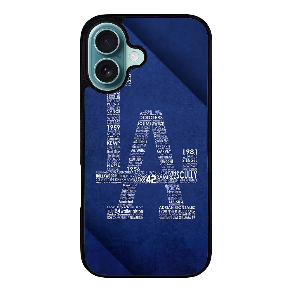 Los Angeles Dodgers LA Case iPhone 16 Plus BC0541