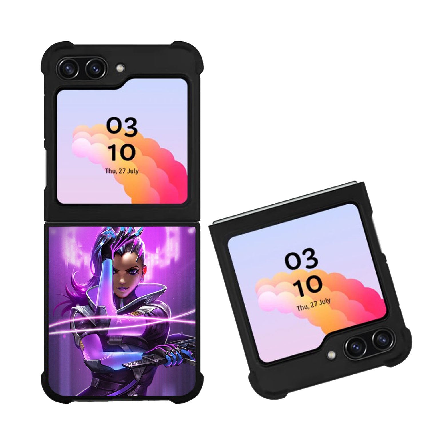 Overwatch Sombra Purple Case Samsung Galaxy Z Flip 5 5G BC0542