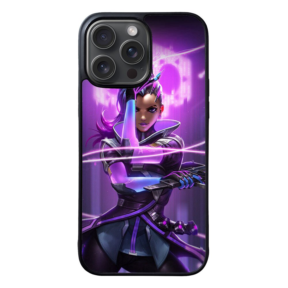 Overwatch Sombra Purple Case iPhone 15 Pro BC0542