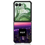 HUF Wallpaper X5988 Motorola Moto Razr+ Plus 2024/2025 Case, Motorola Razr 50 Ultra/50s Ultra Case