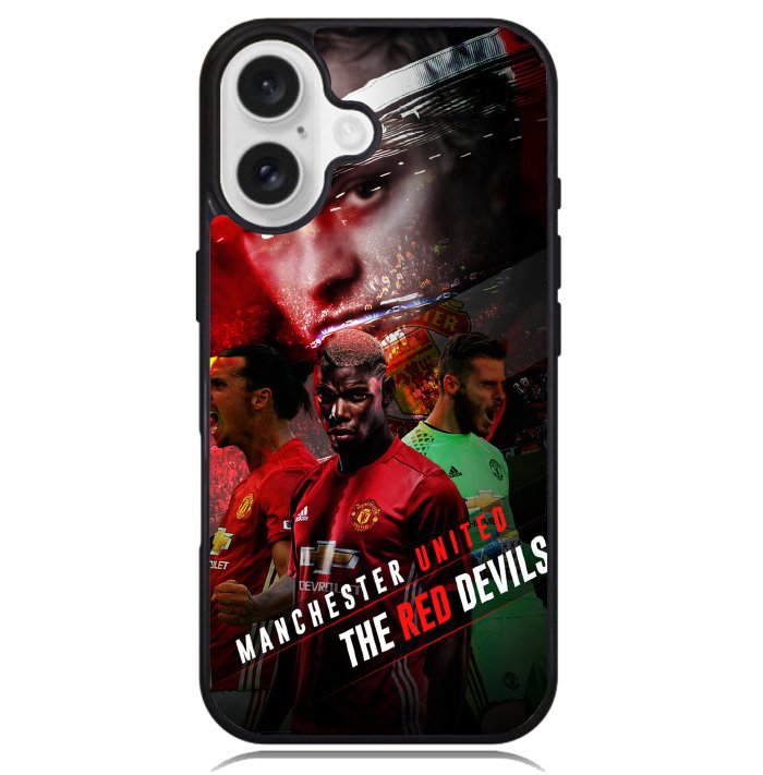 Manchester United Logo Case iPhone 16 BC0664