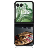 Porsche Car Logo X5966 Motorola Moto Razr+ Plus 2024/2025 Case, Motorola Razr 50 Ultra/50s Ultra Case