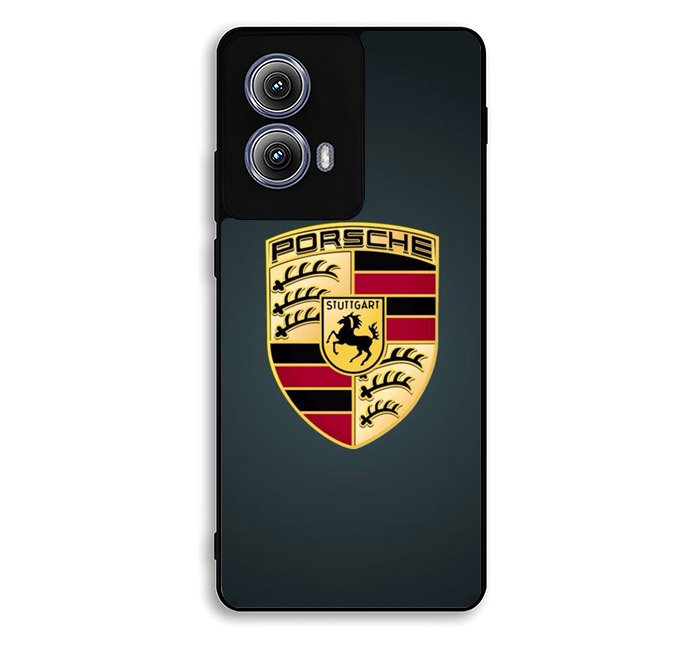Porsche Logo Wallpaper Motorola Moto Edge 2024 Case FE6254
