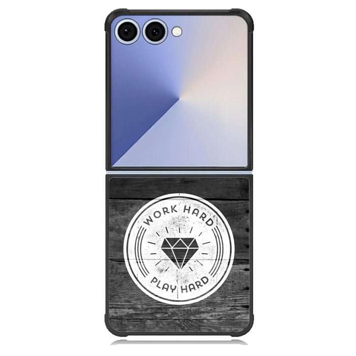 Work Hard Play Hard Samsung Galaxy Z Flip 7 Case BC0577
