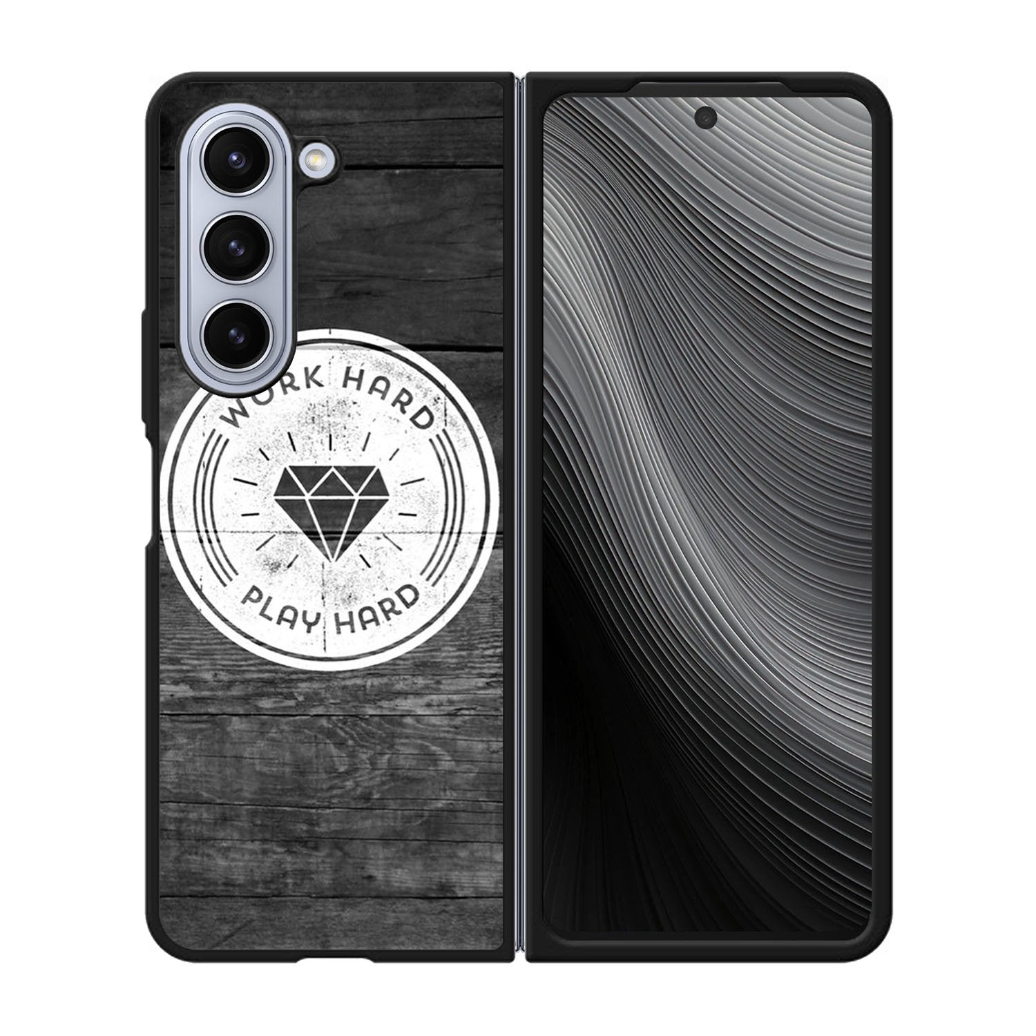 Work Hard Play Hard Case Samsung Galaxy z Fold 5 5G BC0577