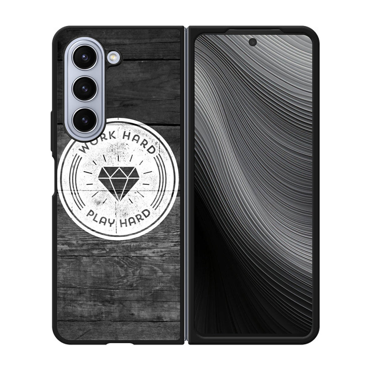 Work Hard Play Hard Case Samsung Galaxy z Fold 5 5G BC0577