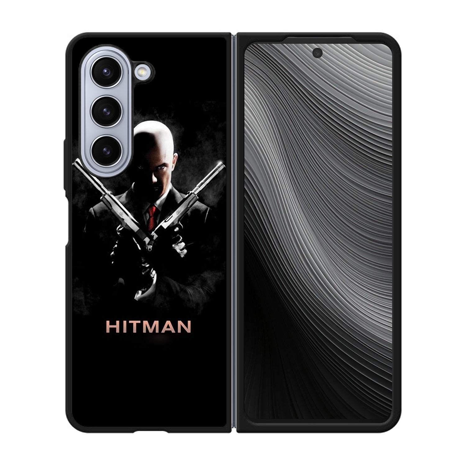 Hitman 47 Double Pistols Case Samsung Galaxy z Fold 5 5G BC0655