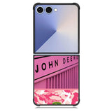 john deere pink Samsung Galaxy Z Flip 7 Case BC0622