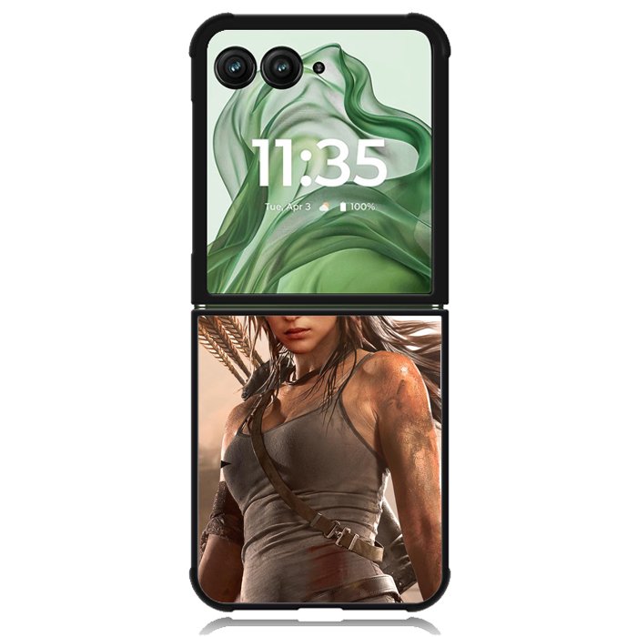 alicia vikander tomb raider X6109 Motorola Moto Razr+ Plus 2024/2025 Case, Motorola Razr 50 Ultra/50s Ultra Case