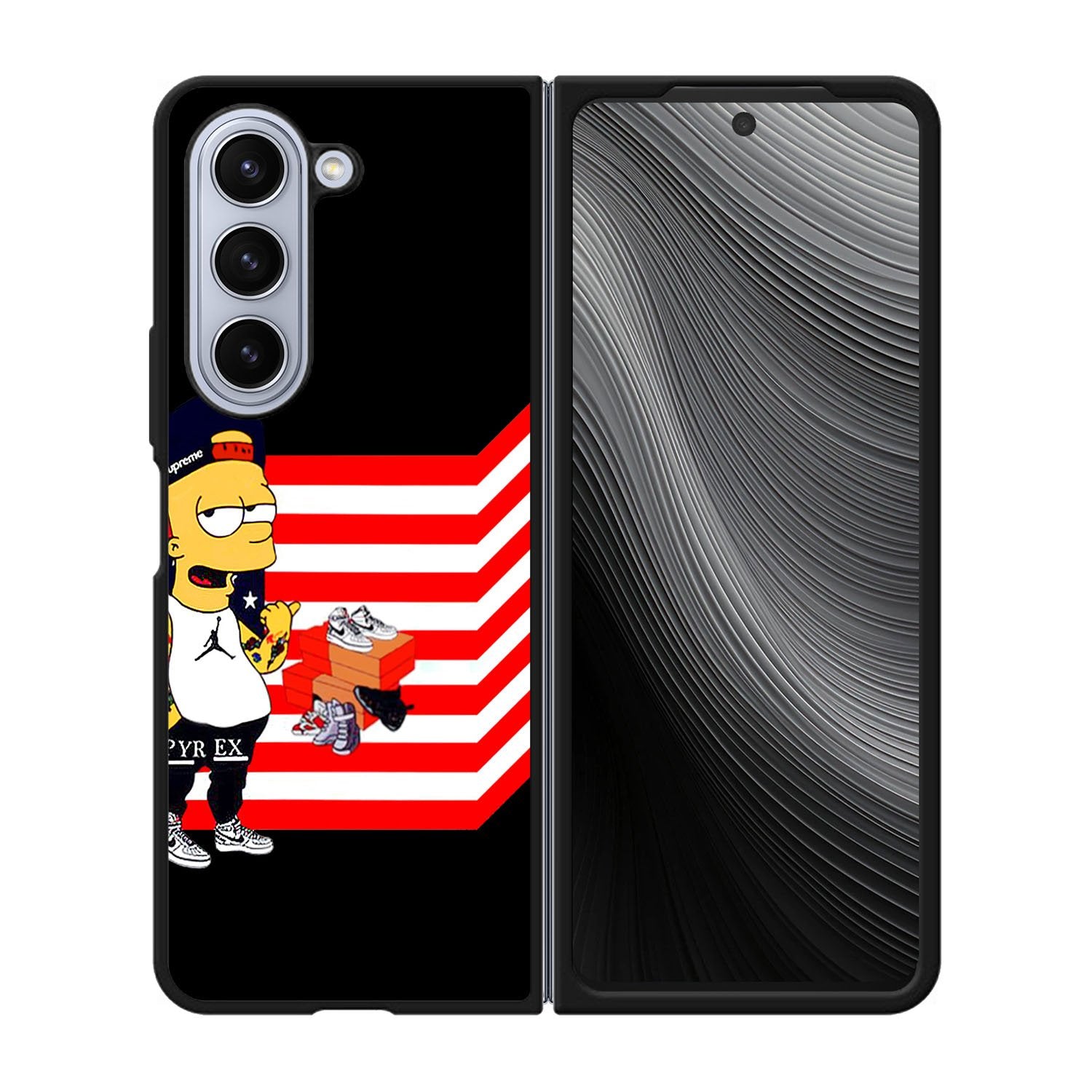 black bart simpson Case Samsung Galaxy z Fold 5 5G BC0614