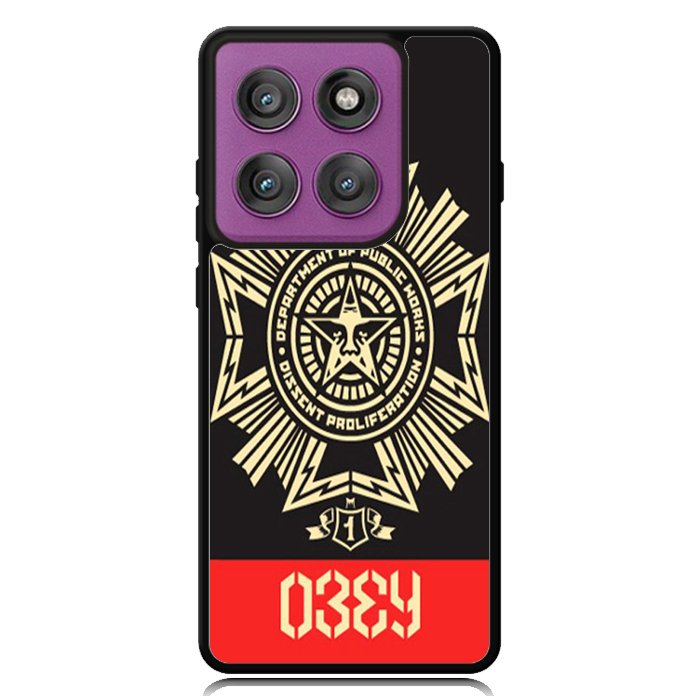Graffiti Obey Wallpaper X6191 Motorola Moto Edge 2025 | Moto Edge 60 Fusion | Moto Edge 60 Pro Case