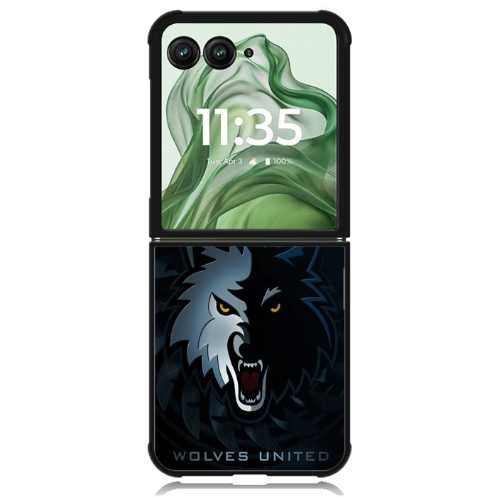 Minnesota Timberwolves X6166 Motorola Moto Razr+ Plus 2024/2025 Case, Motorola Razr 50 Ultra/50s Ultra Case