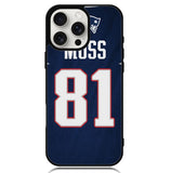 New England Patriots Randy Moss X6155 iPhone 16 Pro Case