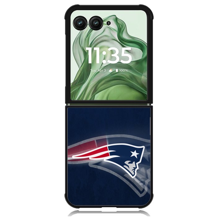 new england patriots X6158 Motorola Moto Razr+ Plus 2024/2025 Case, Motorola Razr 50 Ultra/50s Ultra Case