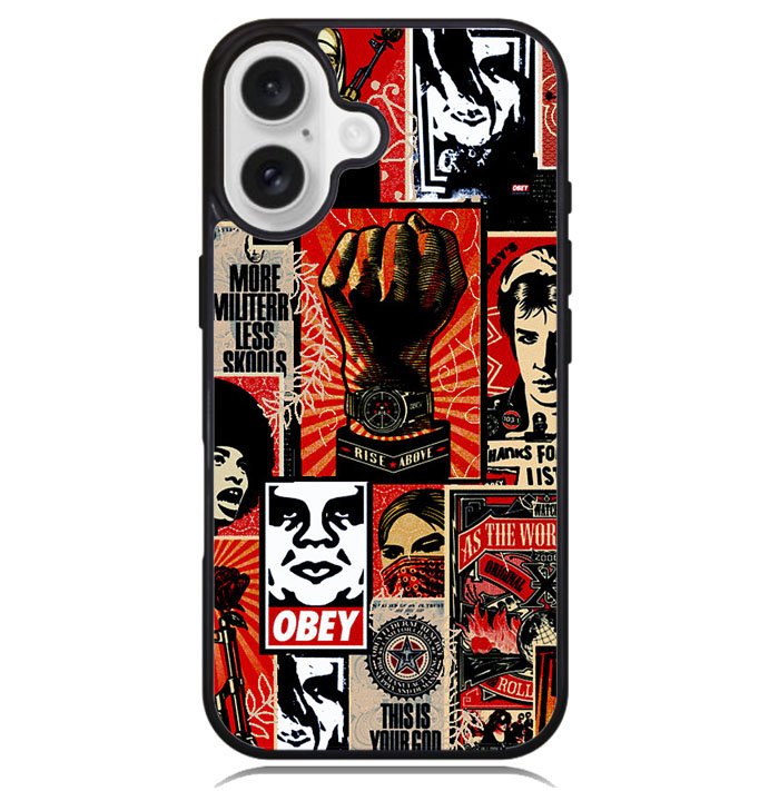 Obey Wallpaper X6190 iPhone 16 Plus Case