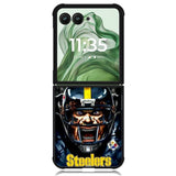 Pittsburgh Steelers X6159 Motorola Moto Razr+ Plus 2024/2025 Case, Motorola Razr 50 Ultra/50s Ultra Case