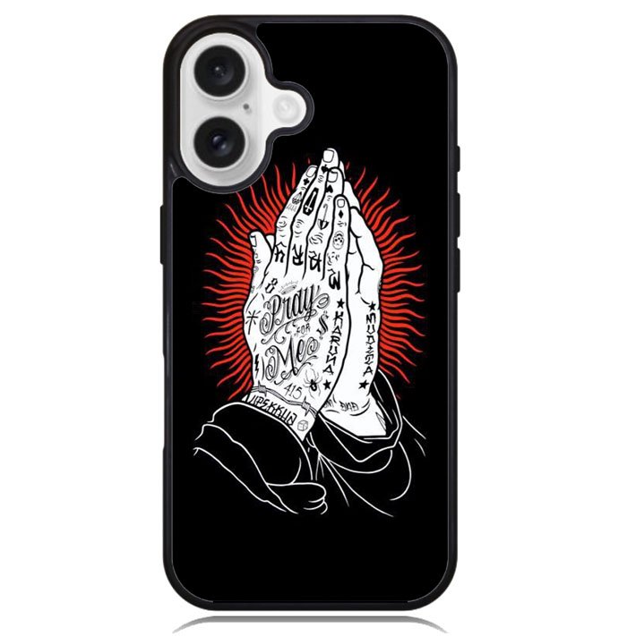 rebel 8 praying hands X6189 iPhone 16 Plus Case