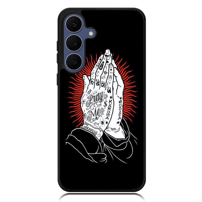rebel 8 praying hands X6189 Samsung Galaxy S25 FE Case