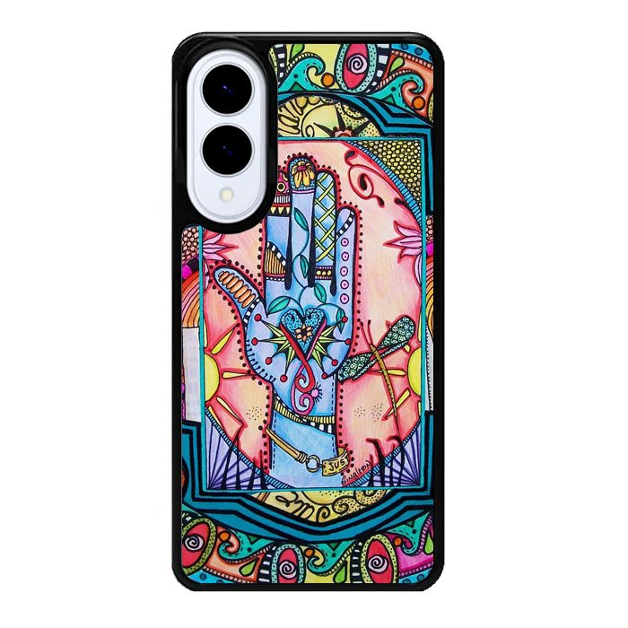 Hand Mandala Singleton Hippie X0147 Samsung Galaxy S25 Edge Case