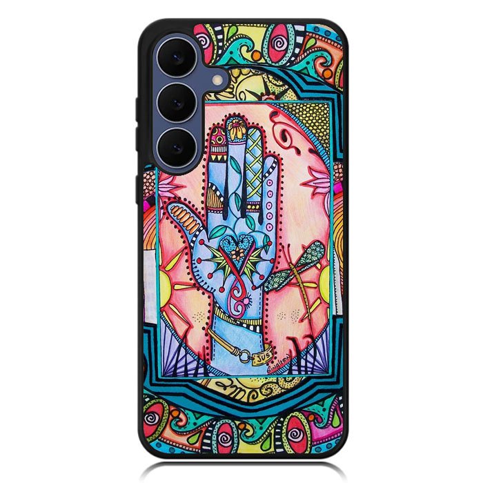 Hand Mandala Singleton Hippie X0147 Samsung Galaxy S25 FE Case