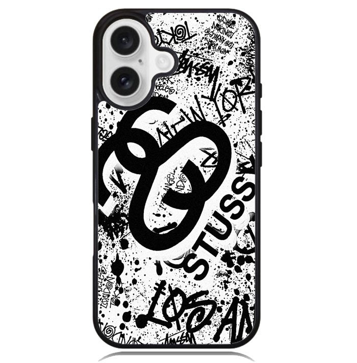 stussy silver X6150 iPhone 16 Plus Case