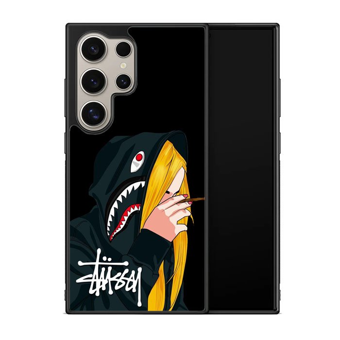 stussy Wallpaper shark X6168 Samsung Galaxy S25 Ultra 5G Case