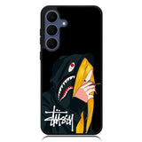 stussy Wallpaper shark X6168 Samsung Galaxy S25 FE Case