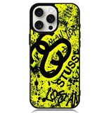 stussy yellow X6147 iPhone 16 Pro Max Case
