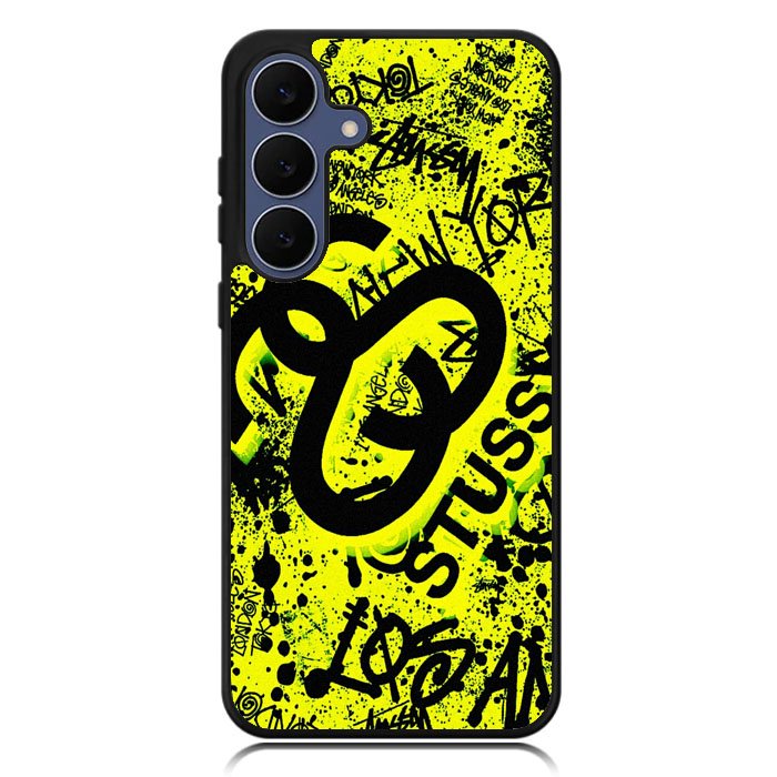stussy yellow X6147 Samsung Galaxy S25 FE Case