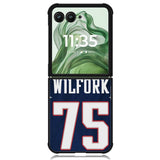 Vince Wilfork Patriots X6153 Motorola Moto Razr+ Plus 2024/2025 Case, Motorola Razr 50 Ultra/50s Ultra Case