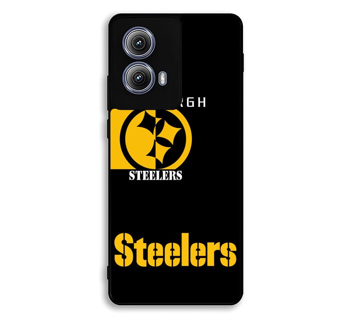 Pittsburgh Steeler Black Motorola Moto Edge 2024 Case BC0705