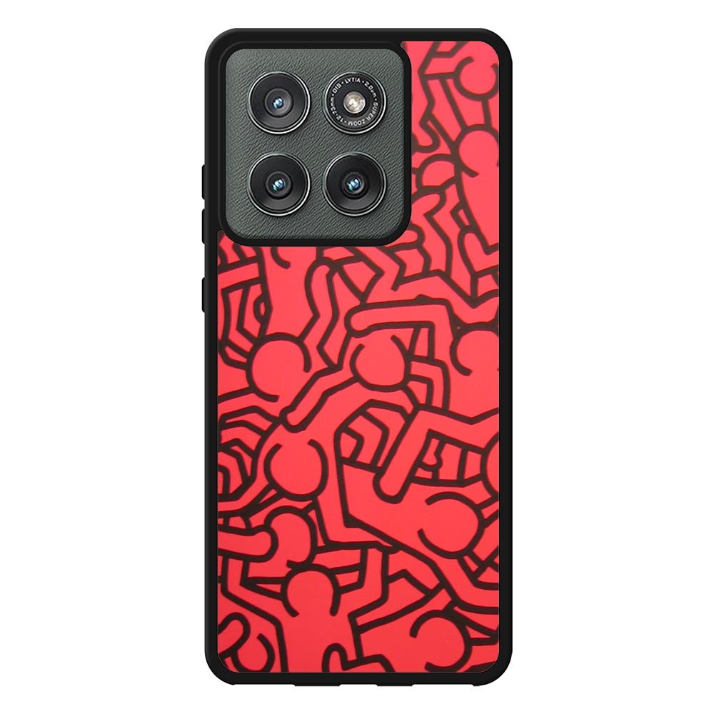 Keith Haring Colors Go Back X0151 Motorola Moto Edge 2025 Case