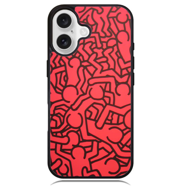 Keith Haring Colors Go Back X0151 iPhone 16 Plus Case