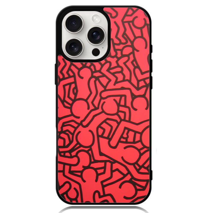 Keith Haring Colors Go Back X0151 iPhone 16 Pro Case