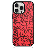 Keith Haring Colors Go Back X0151 iPhone 16 Pro Case