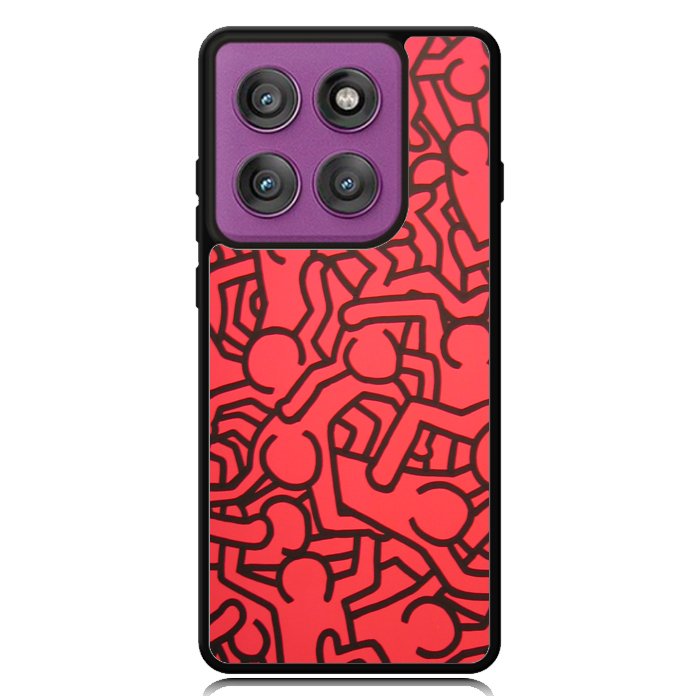 Keith Haring Colors Go Back X0151 Motorola Moto Edge 2025 | Moto Edge 60 Fusion | Moto Edge 60 Pro Case