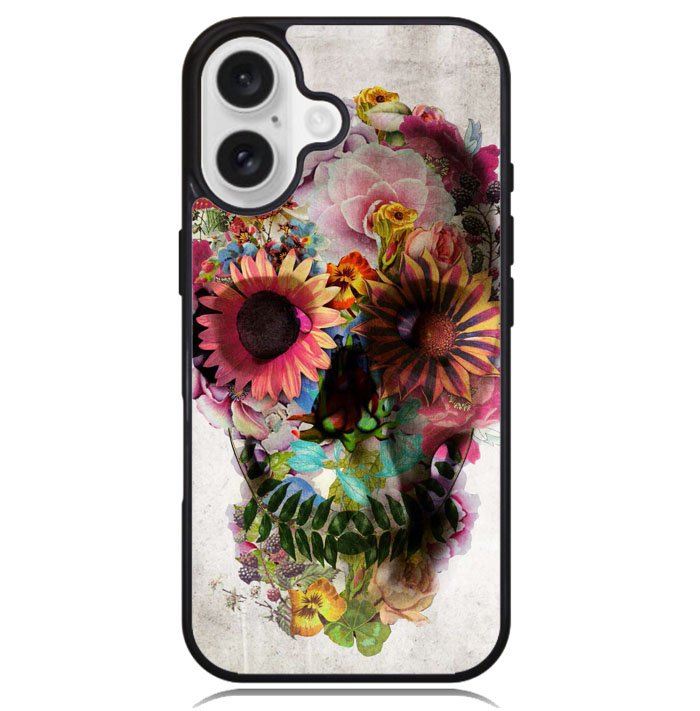 Floral Skeleton X0174 iPhone 16 Plus Case