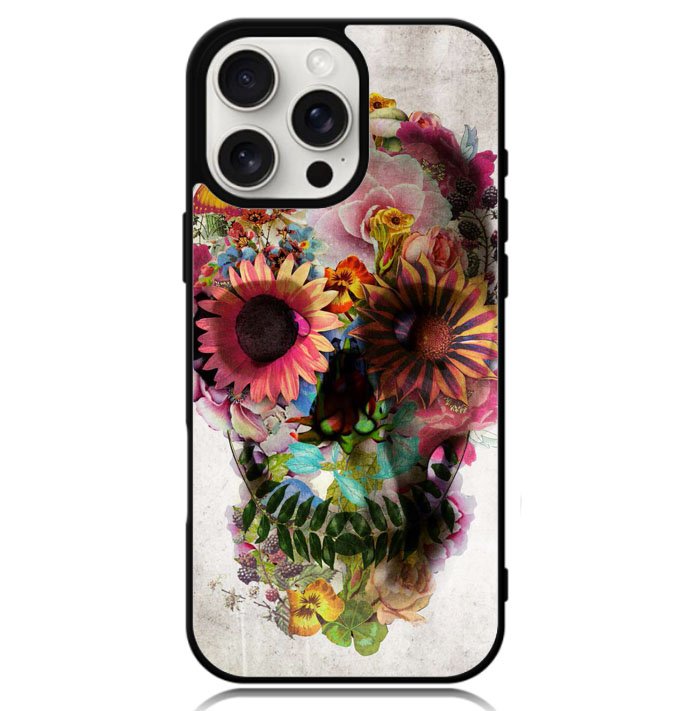 Floral Skeleton X0174 iPhone 16 Pro Max Case